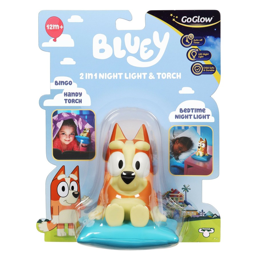 Age Group * | Best Pirce Moose Toys Bluey Goglow Bingo 2-In-1 Night Light & Torch