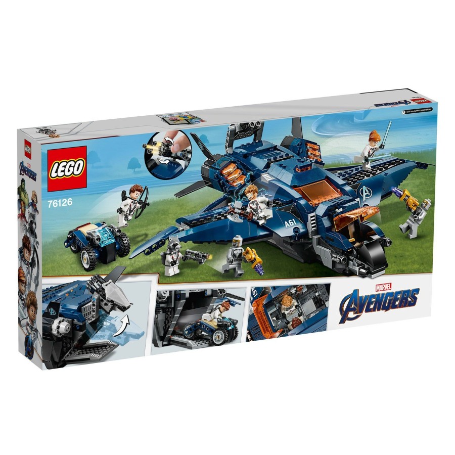 Boys Toys * | Outlet Lego Toys Lego Marvel Avengers 76126 Avengers Ultimate Quinjet