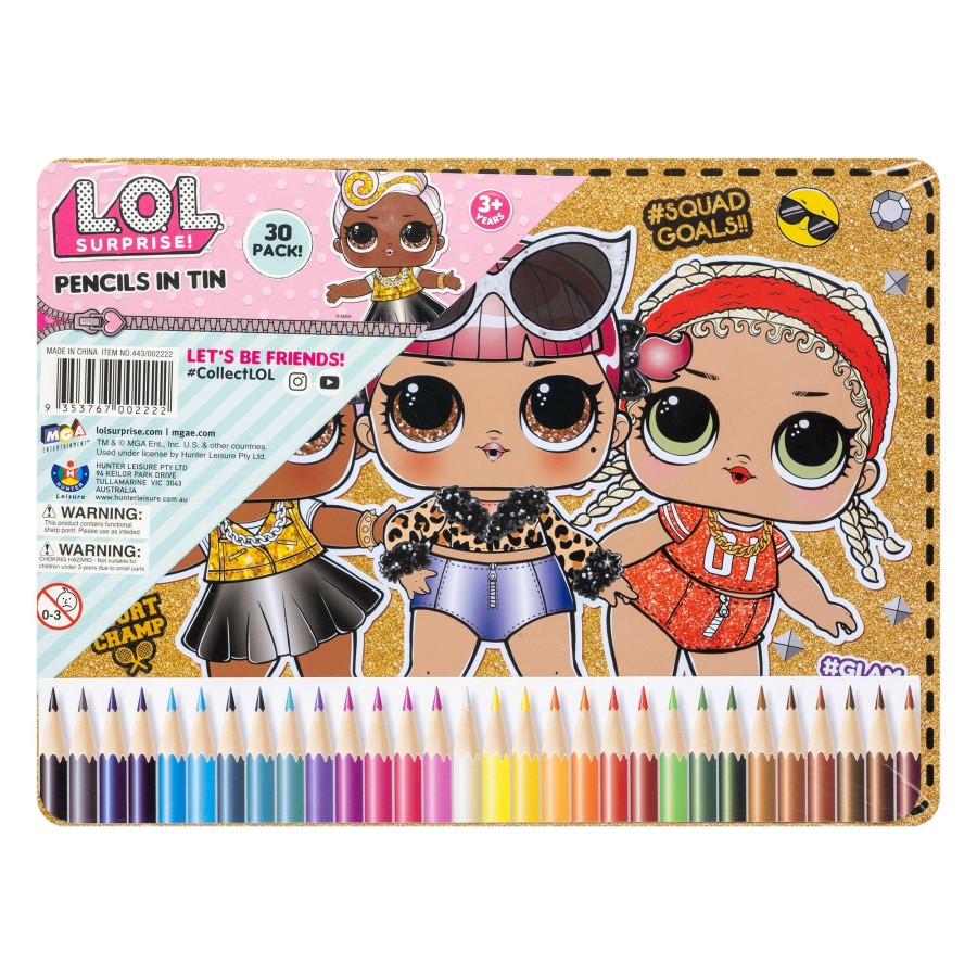 Art & Craft Toys * | Budget Lol Surprise! Lol Surprise Pencils In Tin 30 Pencil Pack