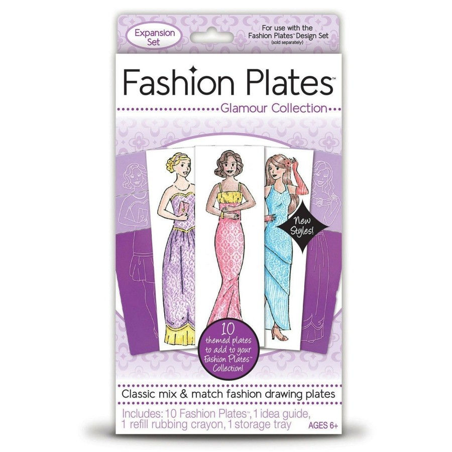 Art & Craft Toys * | Promo Fashion Plates Glamour Collection Expansion Set