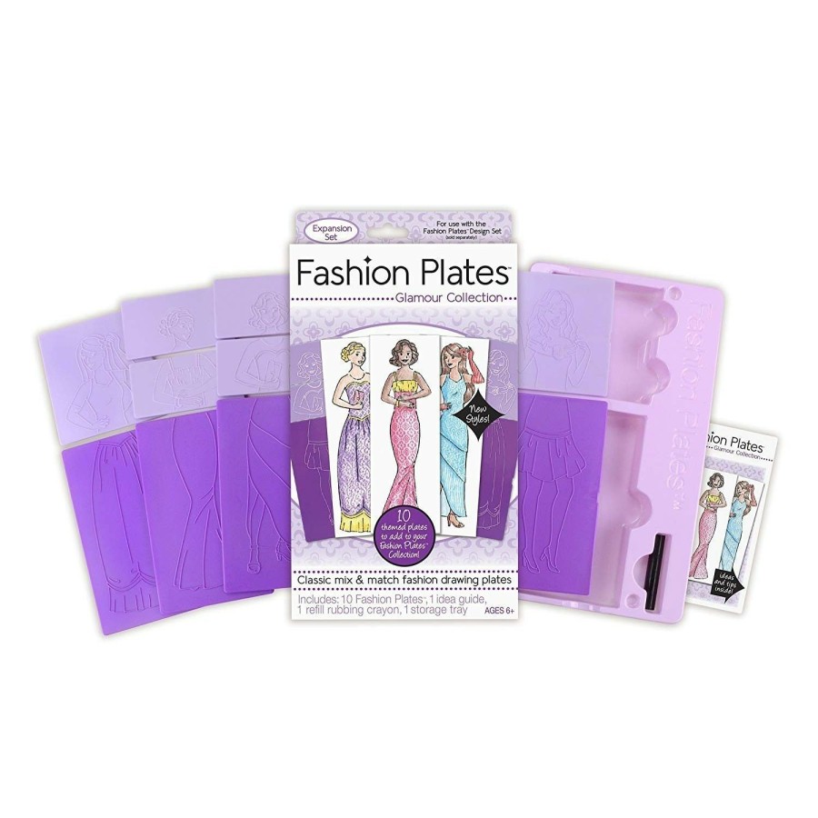 Art & Craft Toys * | Promo Fashion Plates Glamour Collection Expansion Set