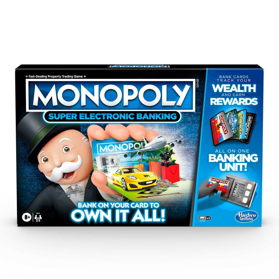 Family Games * | Outlet Hasbro Monopoly Super Electronic Banking