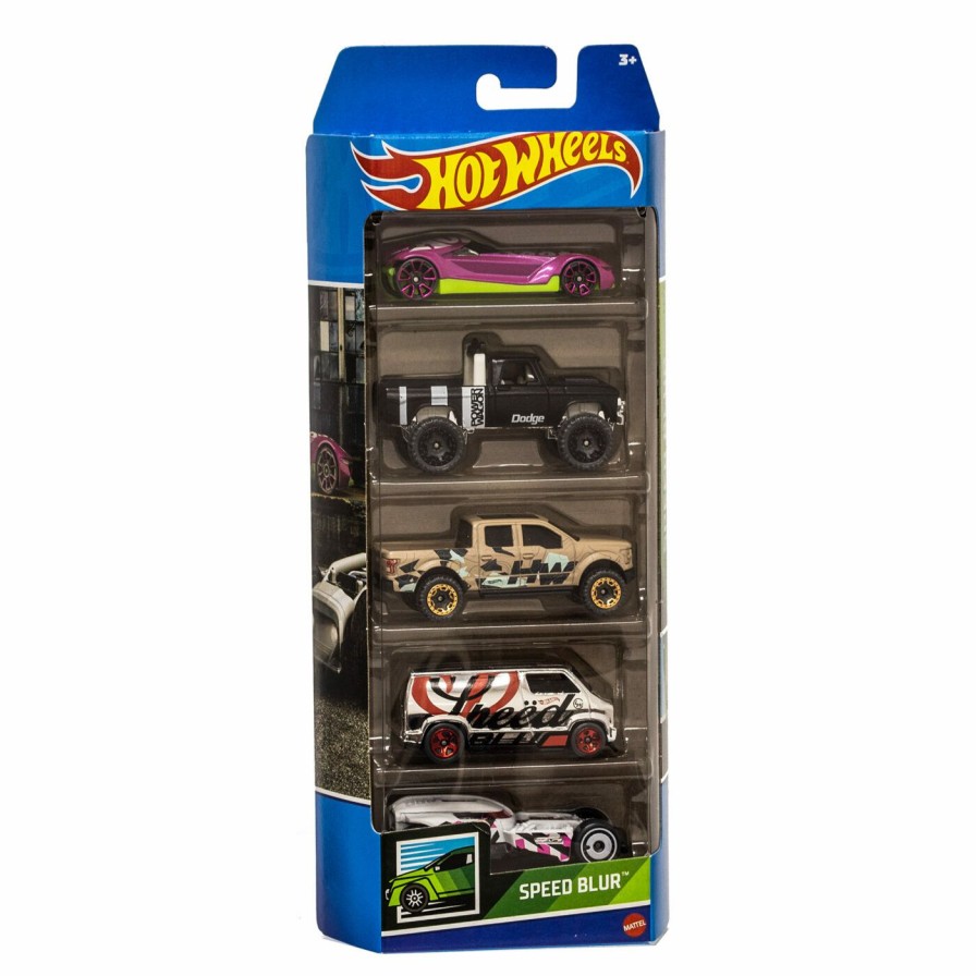 Boys Toys * | Discount Hot Wheels 5 Car Gift Pack Speed Blur