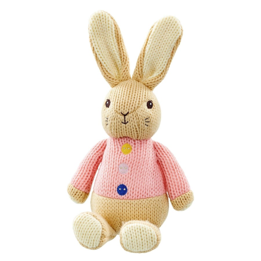 Soft Toys * | Cheap Peter Rabbit Flopsy Made With Love Knitted Plush