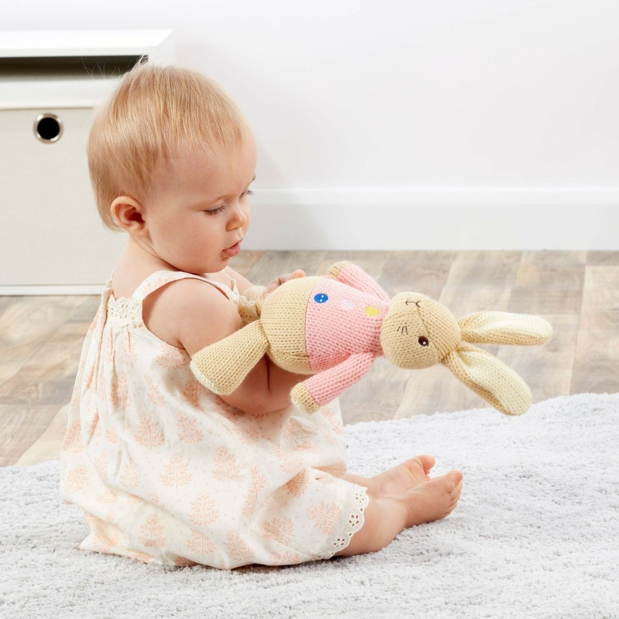 Soft Toys * | Cheap Peter Rabbit Flopsy Made With Love Knitted Plush