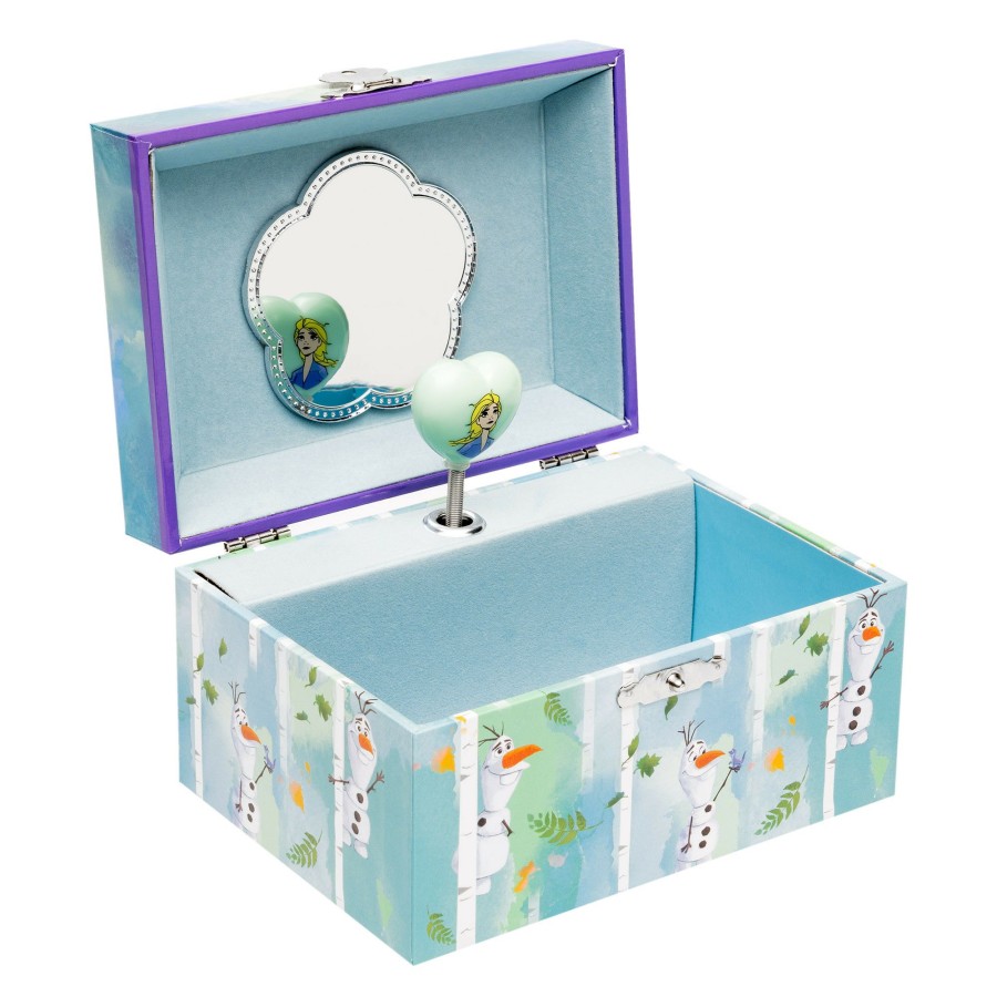 Girls Toys * | New Pink Poppy Musical Jewellery Box Disney Frozen