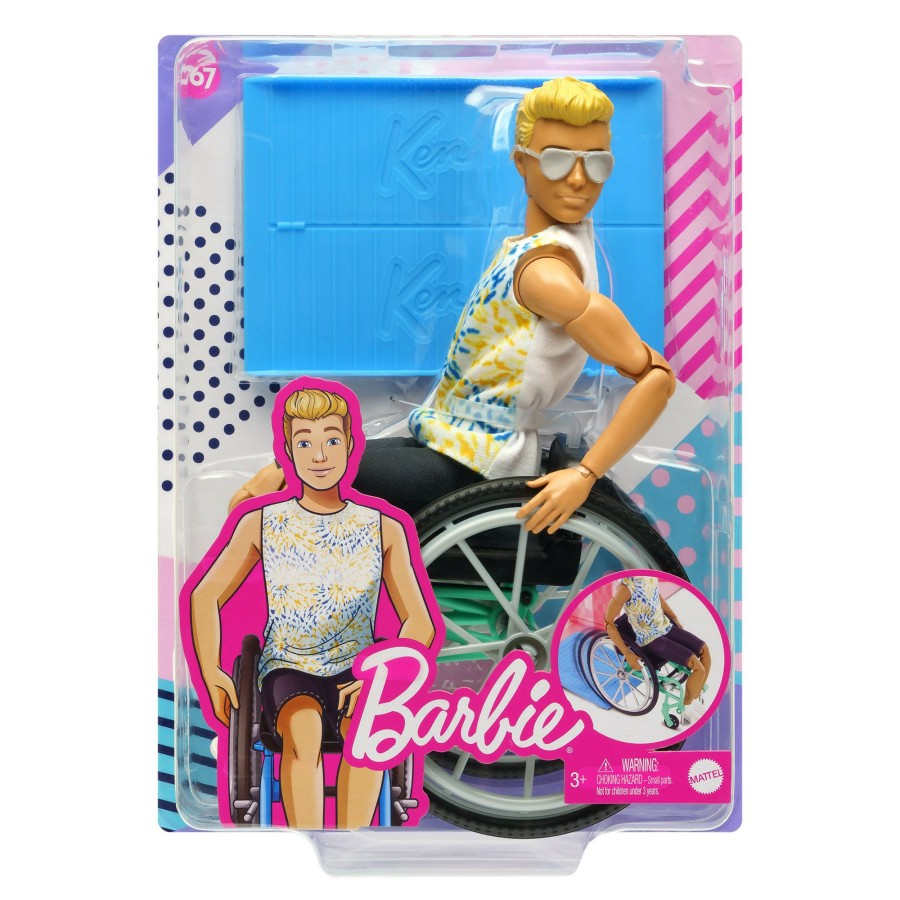 Girls Toys * | Deals Barbie Wheelchair Ken Doll