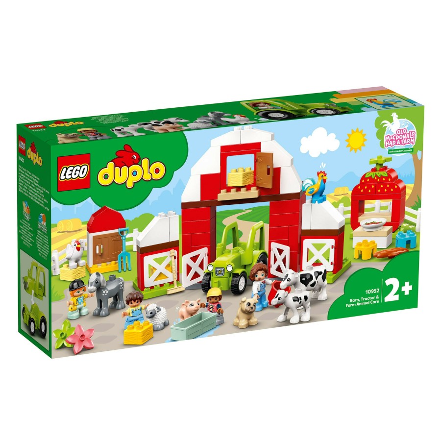 Boys Toys * | Discount Lego Toys Lego Duplo 10952 Barn Tractor & Farm Animal Care