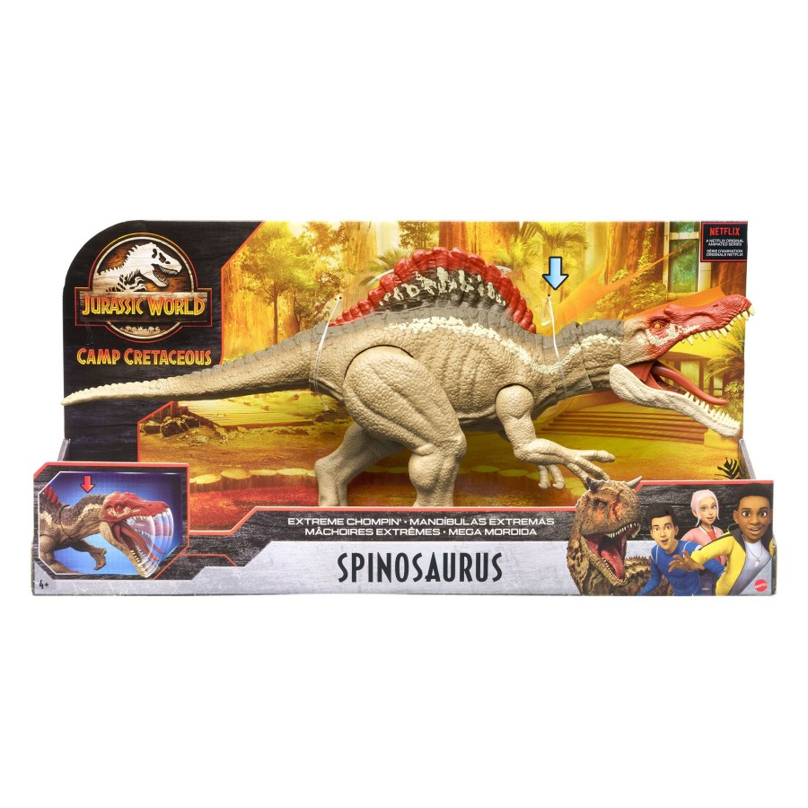 Boys Toys * | Best Deal Mattel Toys Jurassic World Camp Cretaceous Extreme Chompin Spinosaurus