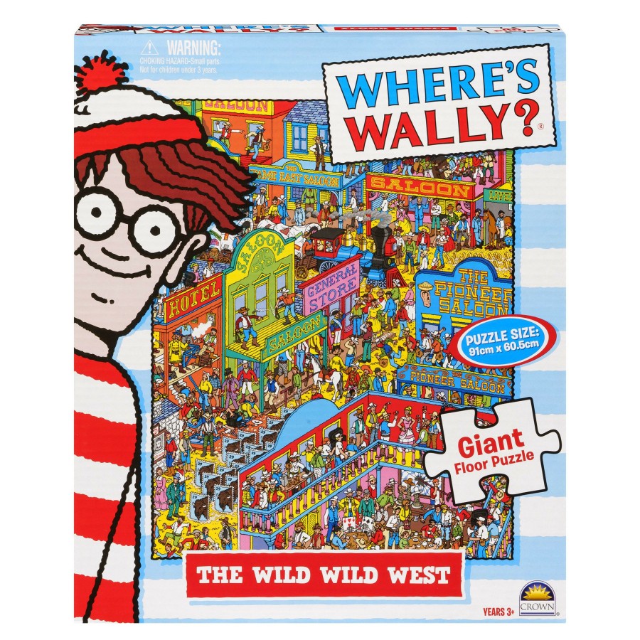 Age Group * | Cheap Dreamworks Where'S Wally The Wild Wild West 46-Piece Floor Puzzle