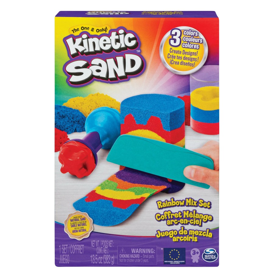 Art & Craft Toys * | Buy Spin Master Kinetic Sand Rainbow Mix Set