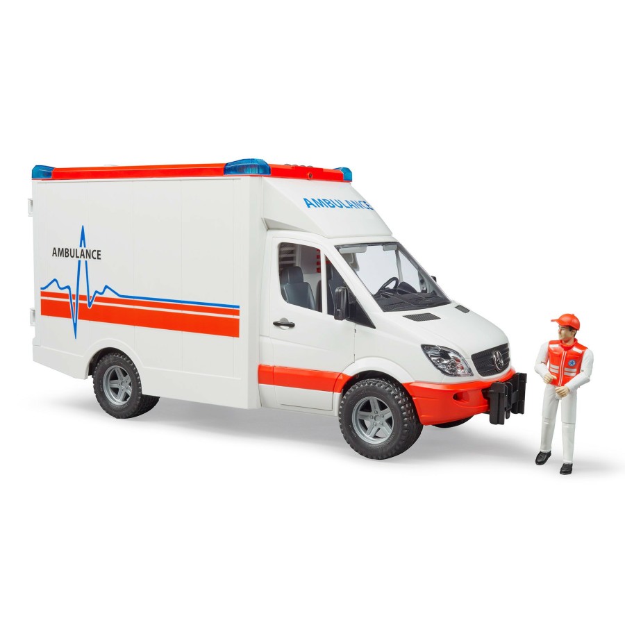 Boys Toys * | Best Reviews Of Bruder Toys Bruder Mb Sprinter Ambulance With Driver