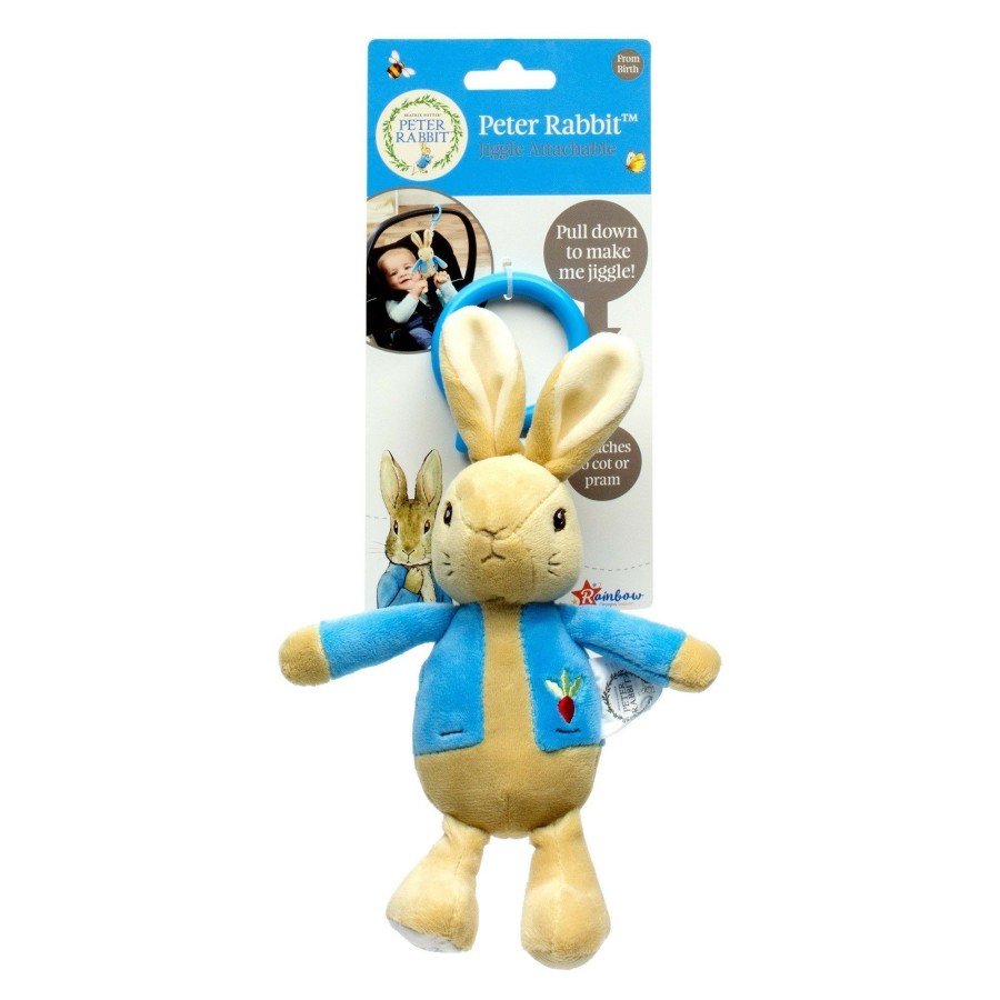 Soft Toys * | Top 10 Peter Rabbit Peter Rabbit Jiggle Attachable