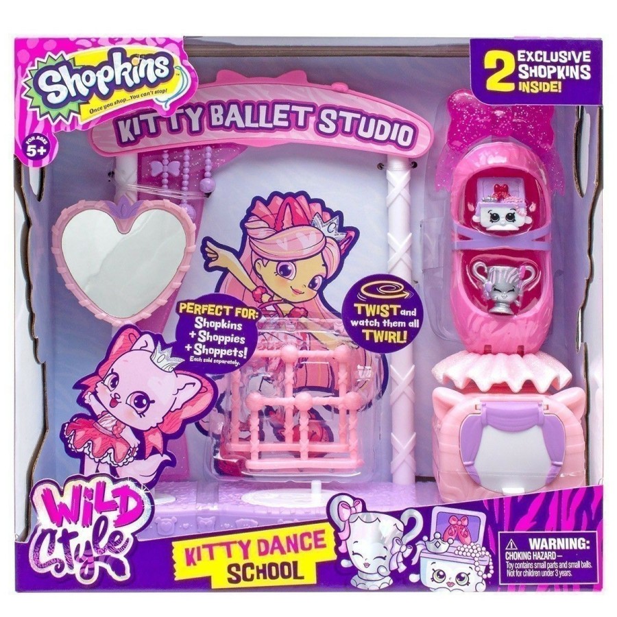 Girls Toys * | Cheapest Shopkins Wild Style Kitty Dance School