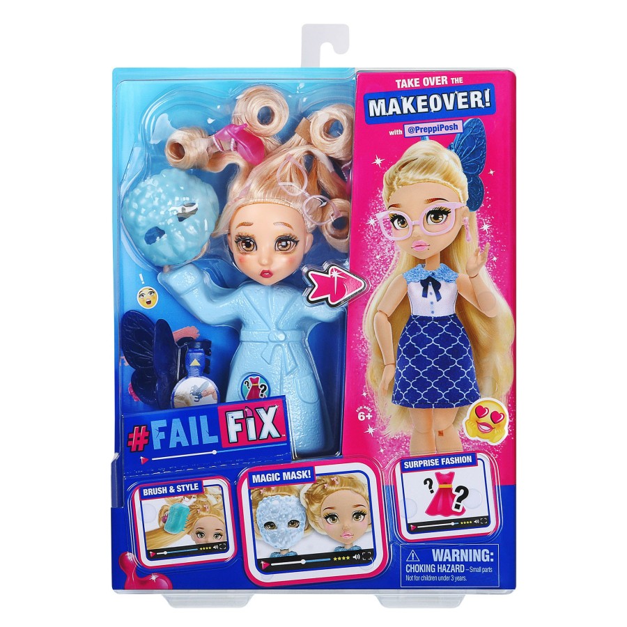 Girls Toys * | Best Sale Moose Toys Failfix Total Makeover Doll Pack Preppiposh