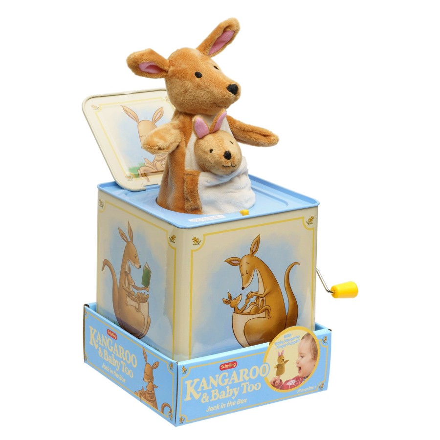 Boys Toys * | Hot Sale Schylling Kangaroo & Baby Too Musical Jack In The Box