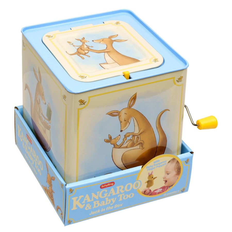 Boys Toys * | Hot Sale Schylling Kangaroo & Baby Too Musical Jack In The Box