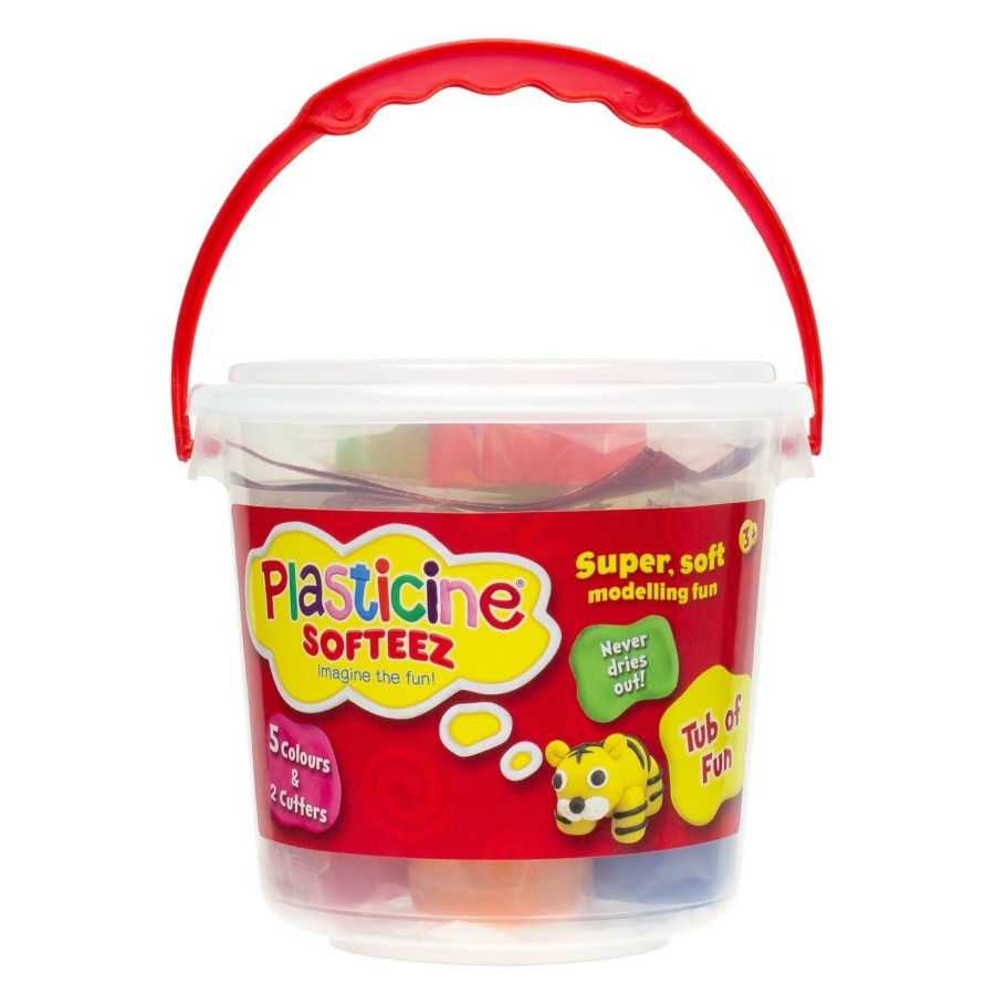 Boys Toys * | Top 10 Plasticine Softeez Tub Of Fun