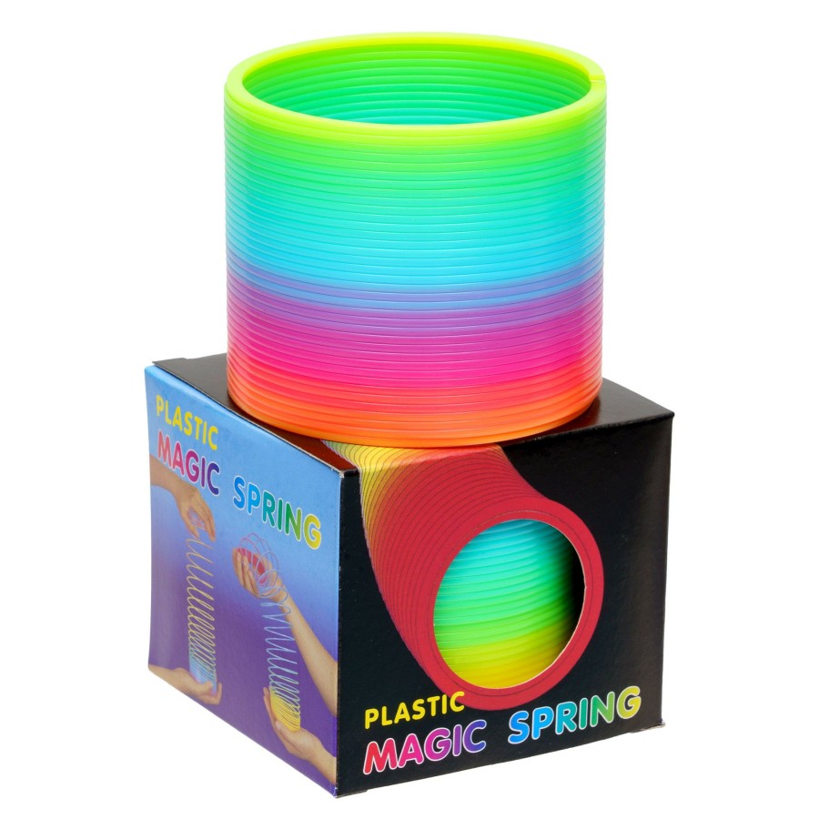 Novelties * | Discount Hi Plastic Rainbow Slinky