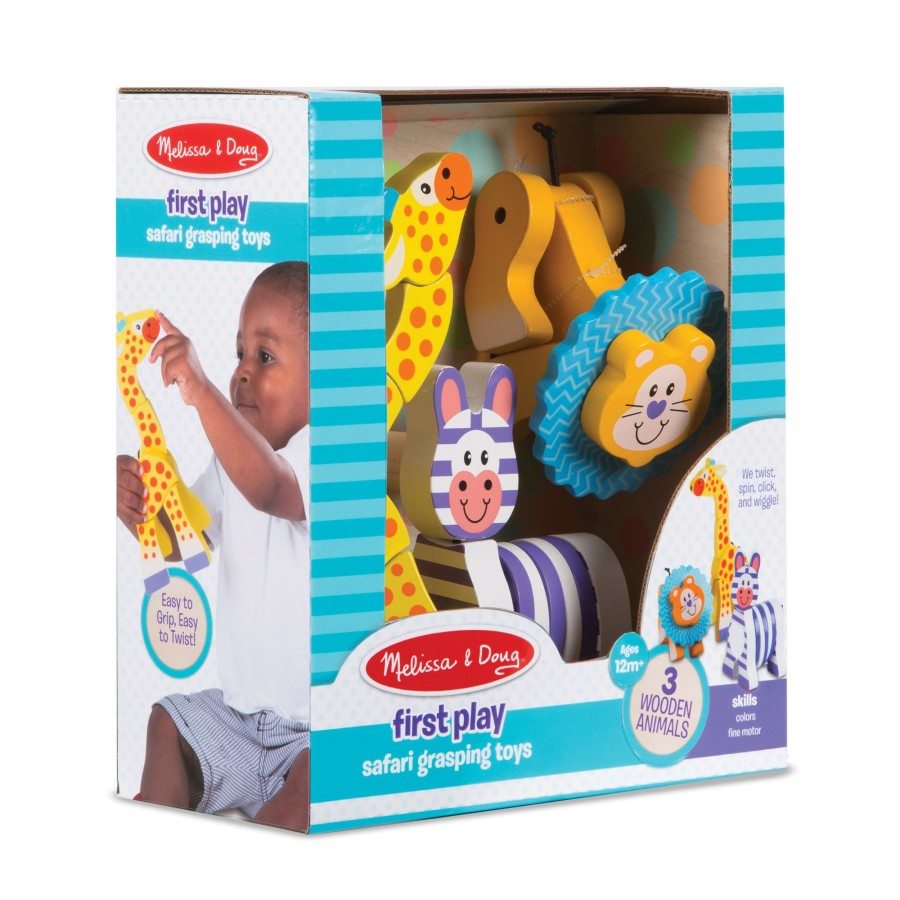 Boys Toys * | Best Deal Melissa And Doug Toys Melissa & Doug First Play Safari Grasping Toys