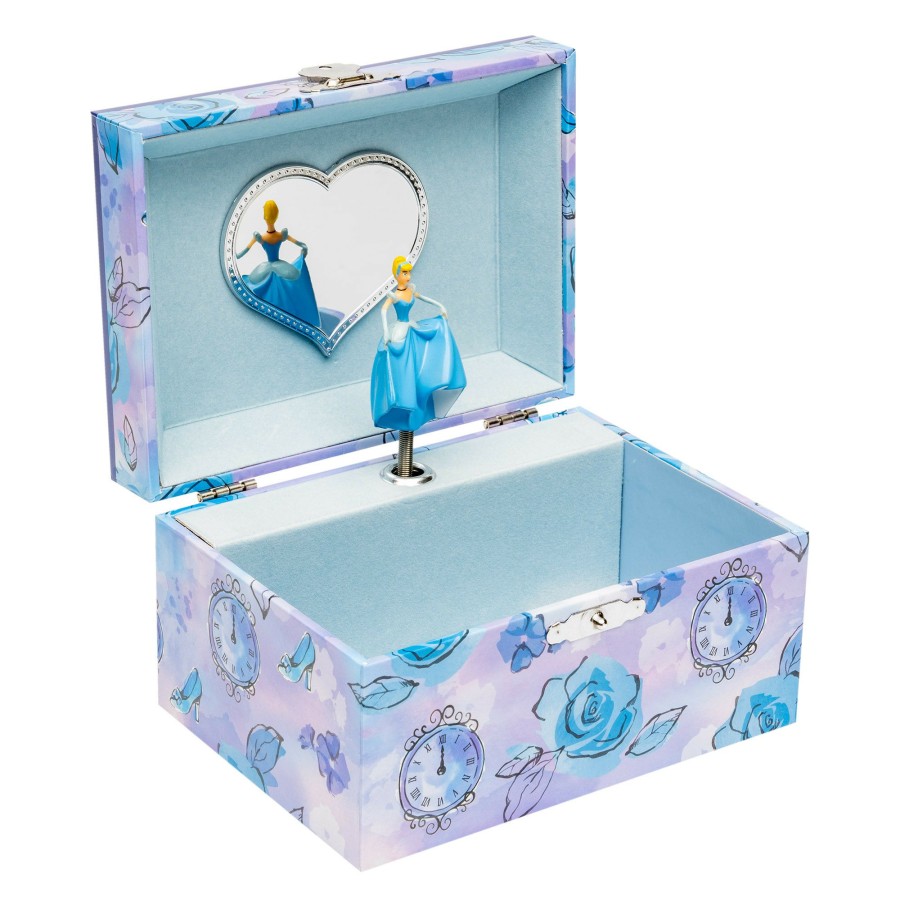 Girls Toys * | Buy Disney Pink Poppy Musical Jewellery Box Cinderella