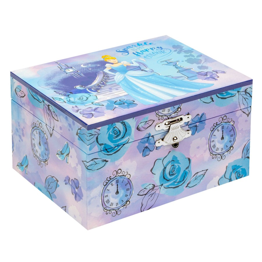 Girls Toys * | Buy Disney Pink Poppy Musical Jewellery Box Cinderella