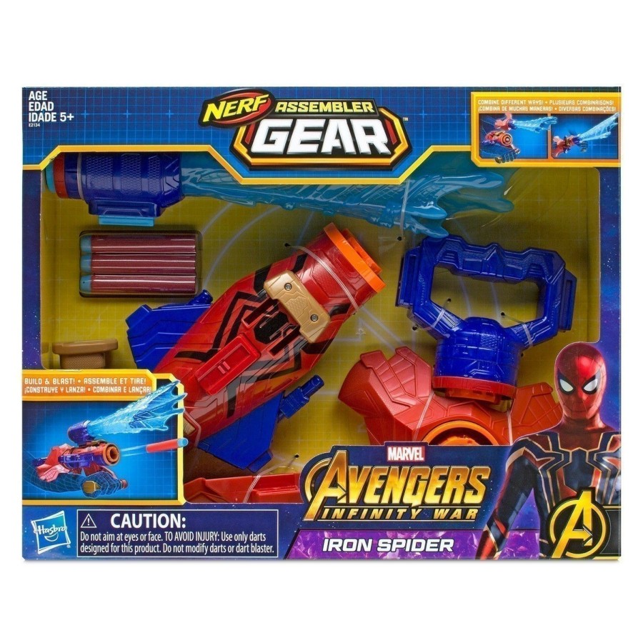 Boys Toys * | Flash Sale Hasbro Nerf Assembler Gear Marvel Avengers Infinity War Iron Spider