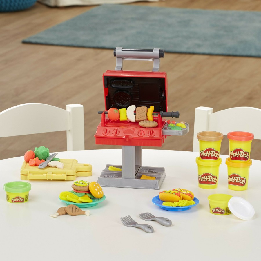 Girls Toys * | Best Deal Play-Doh Toys Play-Doh Kitchen Creations Grill 'N Stamp Playset