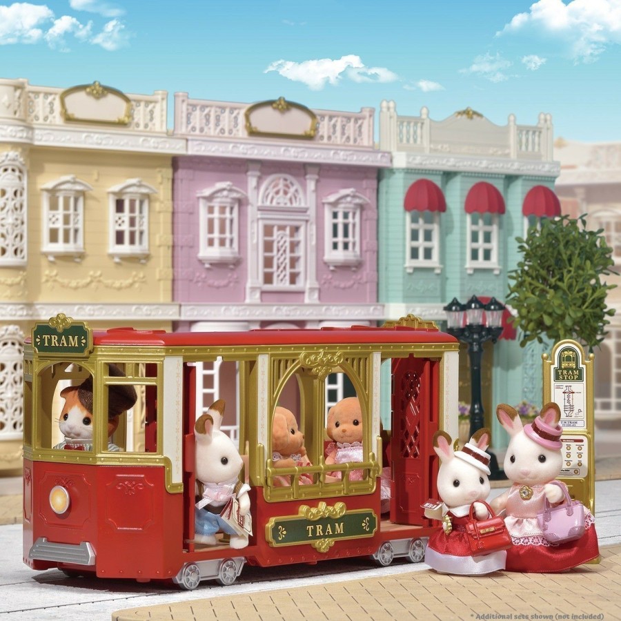 Girls Toys * | Best Deal Sylvanian Families Toys Sylvanian Families Ride Along Tram Sf6007