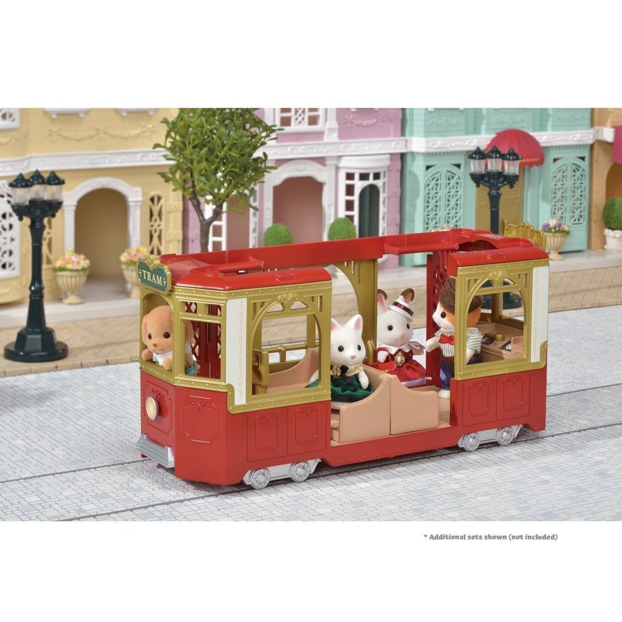 Girls Toys * | Best Deal Sylvanian Families Toys Sylvanian Families Ride Along Tram Sf6007