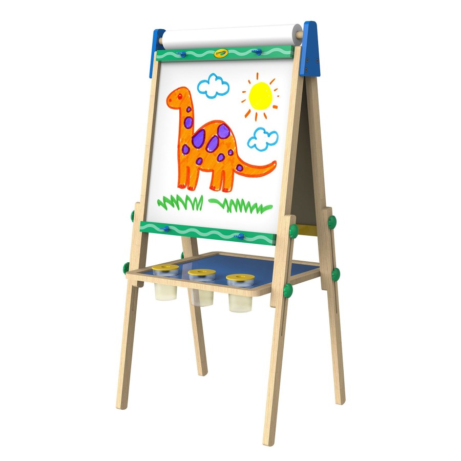 Art & Craft Toys * | Brand New Crayola Kids' Wooden Art Easel