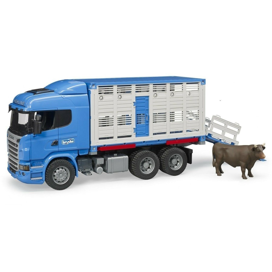 Boys Toys * | Flash Sale Bruder Toys Bruder Scania R-Series Cattle Truck