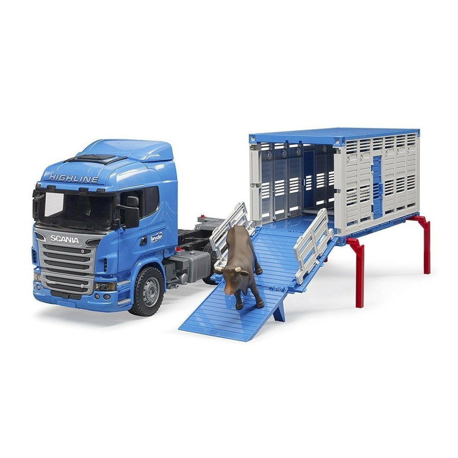 Boys Toys * | Flash Sale Bruder Toys Bruder Scania R-Series Cattle Truck