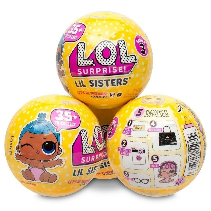 Novelties * | Cheap Lol Surprise! Lol Surprise Lil Sisters Doll Asst Series 3 W2