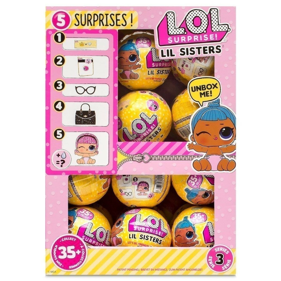 Novelties * | Cheap Lol Surprise! Lol Surprise Lil Sisters Doll Asst Series 3 W2