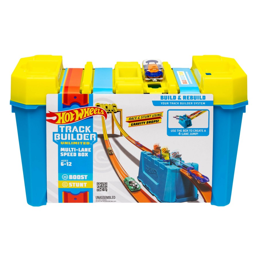 Boys Toys * | New Hot Wheels Track Builder Unlimited Multi-Lane Speed Box