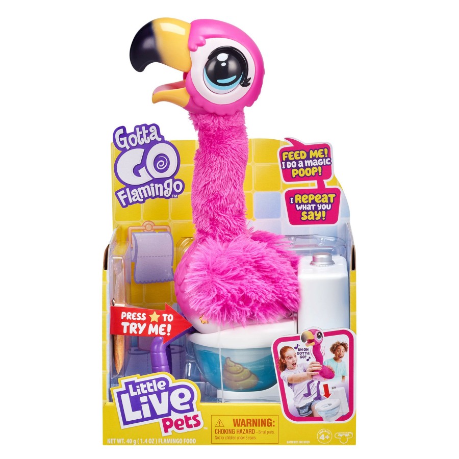 Girls Toys * | Buy Moose Toys Little Live Pets Gotta Go Flamingo