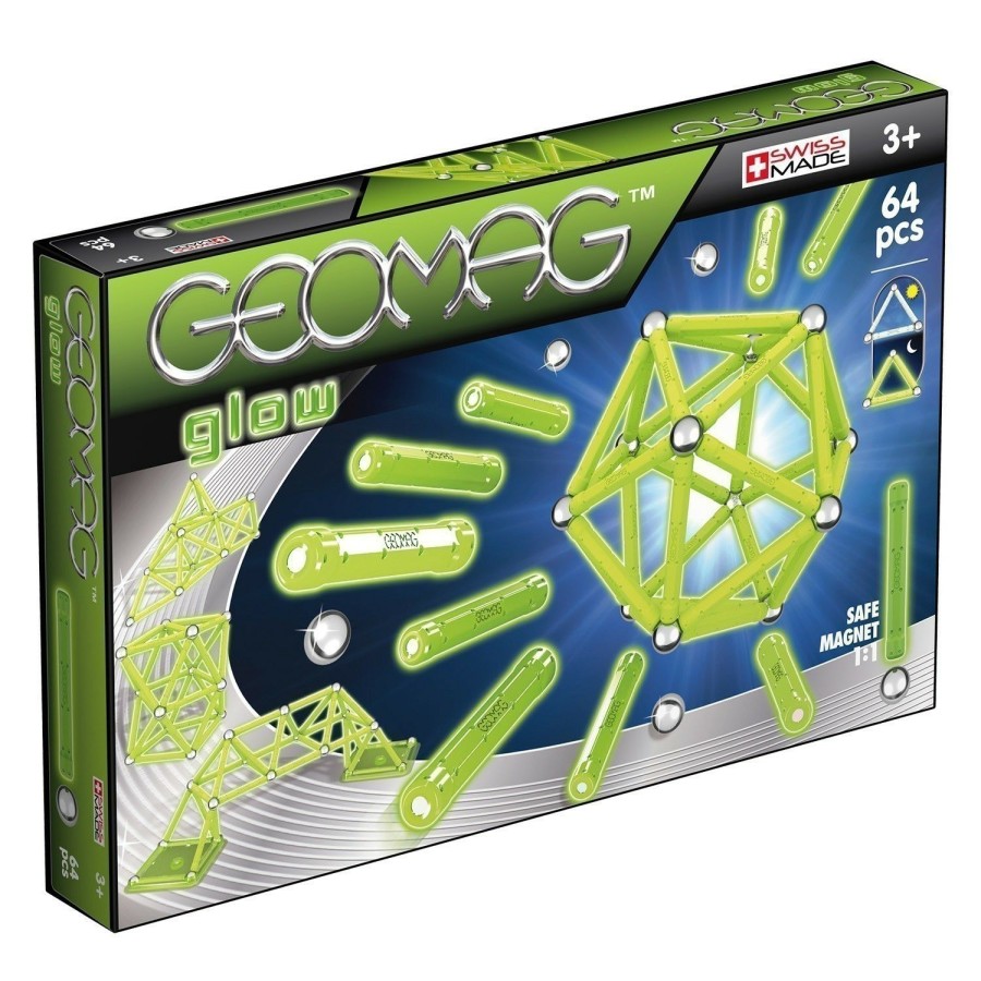 Boys Toys * | Deals Geomag Toys Geomag Glow 64 Piece