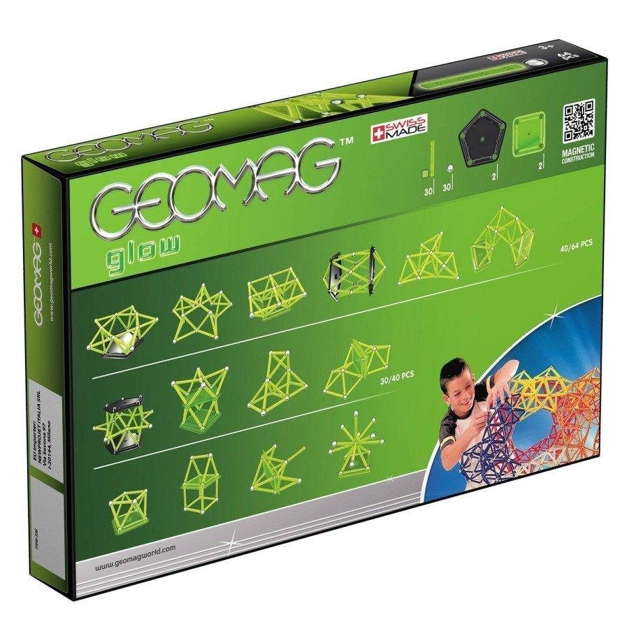 Boys Toys * | Deals Geomag Toys Geomag Glow 64 Piece