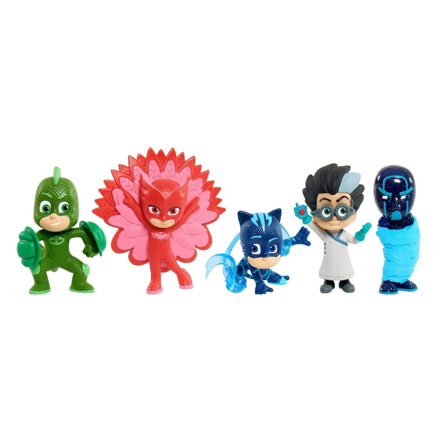 Girls Toys * | Deals Hi Pj Masks Collectible Figure Set 5 Pack