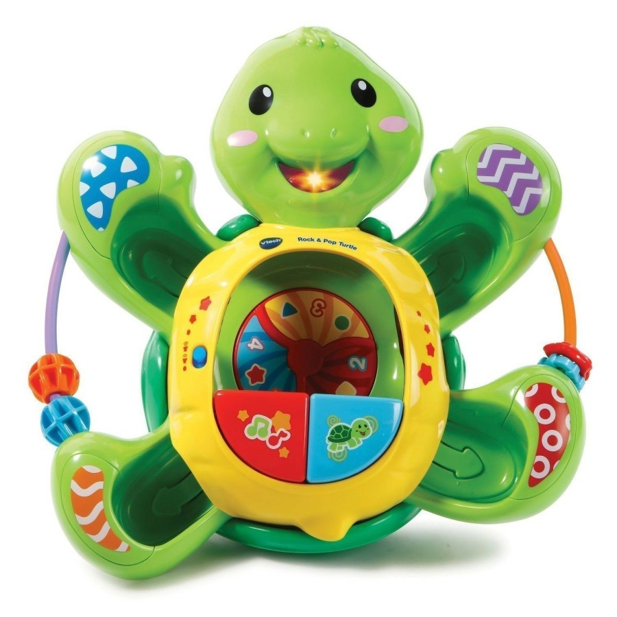 Girls Toys * | Budget Vtech Baby Pop-A-Ball Rock & Pop Turtle