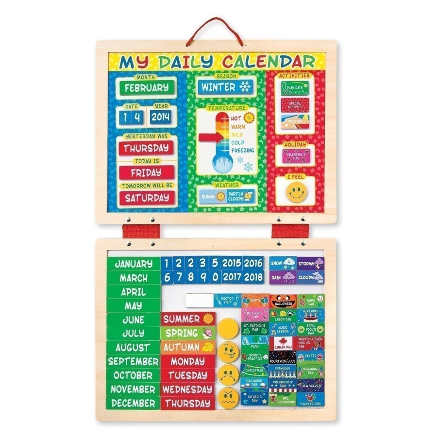 Age Group * | Cheap Melissa And Doug Toys Melissa And Doug My Magnetic Daily Calendar