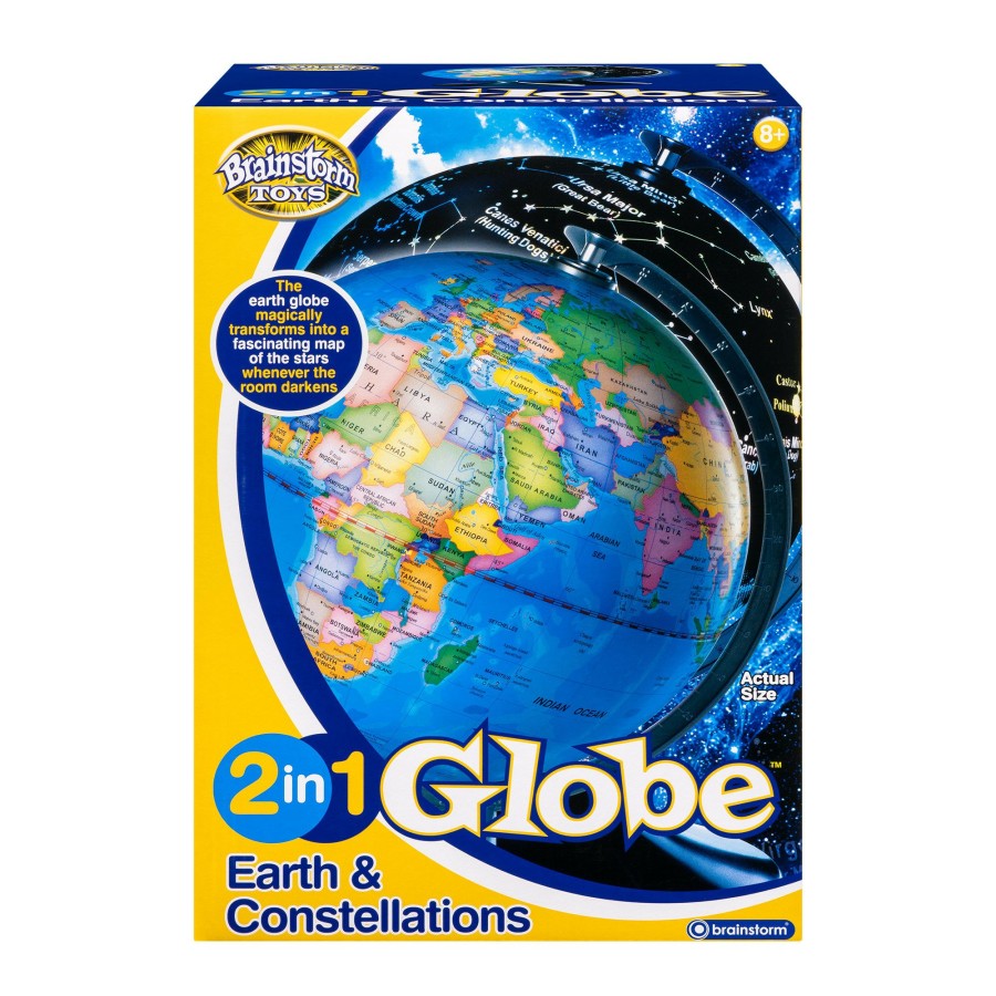 Girls Toys * | Cheapest Brainstorm Toys 2-In-1 Globe Earth & Constellations