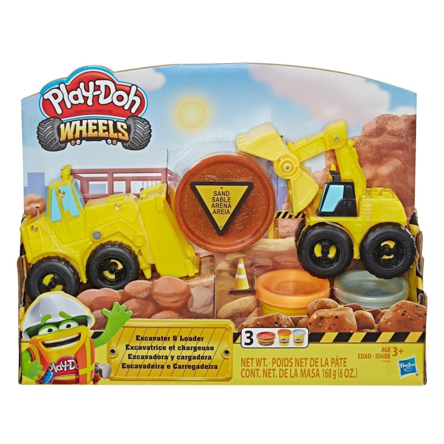 Boys Toys * | Best Sale Play-Doh Toys Play-Doh Wheels Excavator & Loader