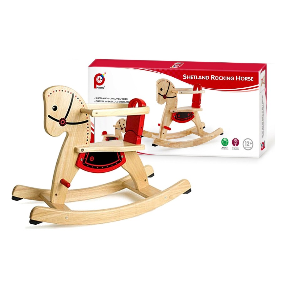 Boys Toys * | Deals Hi Pintoy Shetland Rocking Horse