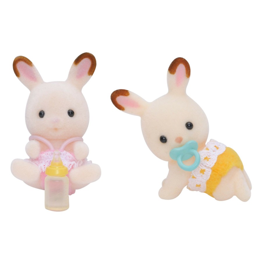 Girls Toys * | Cheapest Sylvanian Families Toys Sylvanian Families Chocolate Rabbit Twins Sf5080