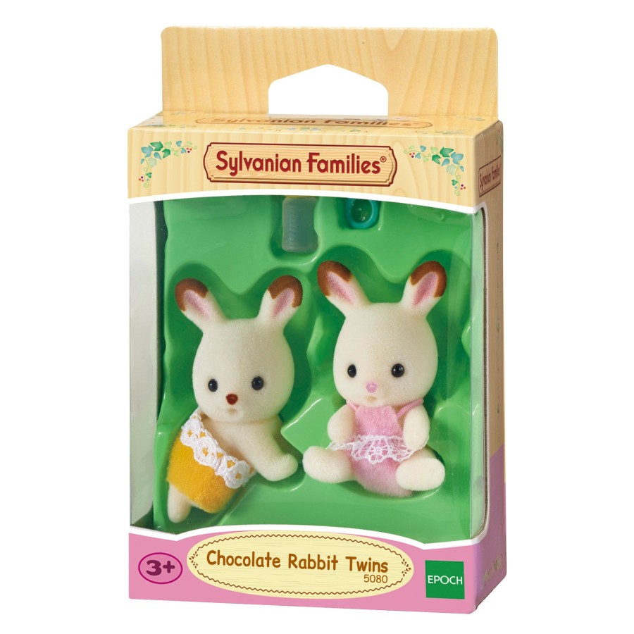 Girls Toys * | Cheapest Sylvanian Families Toys Sylvanian Families Chocolate Rabbit Twins Sf5080