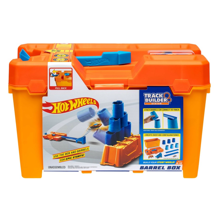 Boys Toys * | Wholesale Hot Wheels Track Builder System Barrel Box