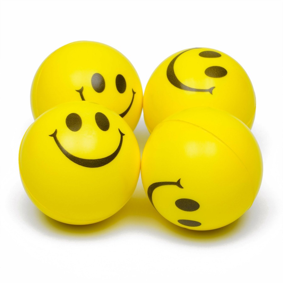 Novelties * | Buy Hi Smiley Print Stress Ball 60Mm