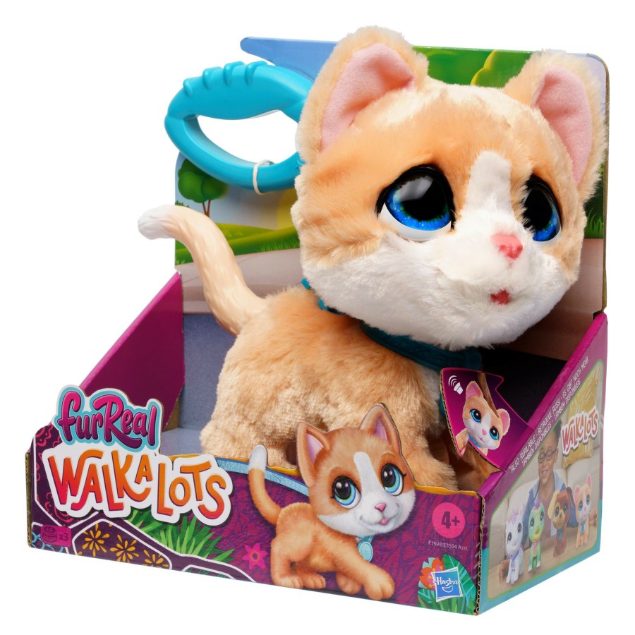 Girls Toys * | Top 10 Hasbro Furreal Walkalots Big Wags Kitty